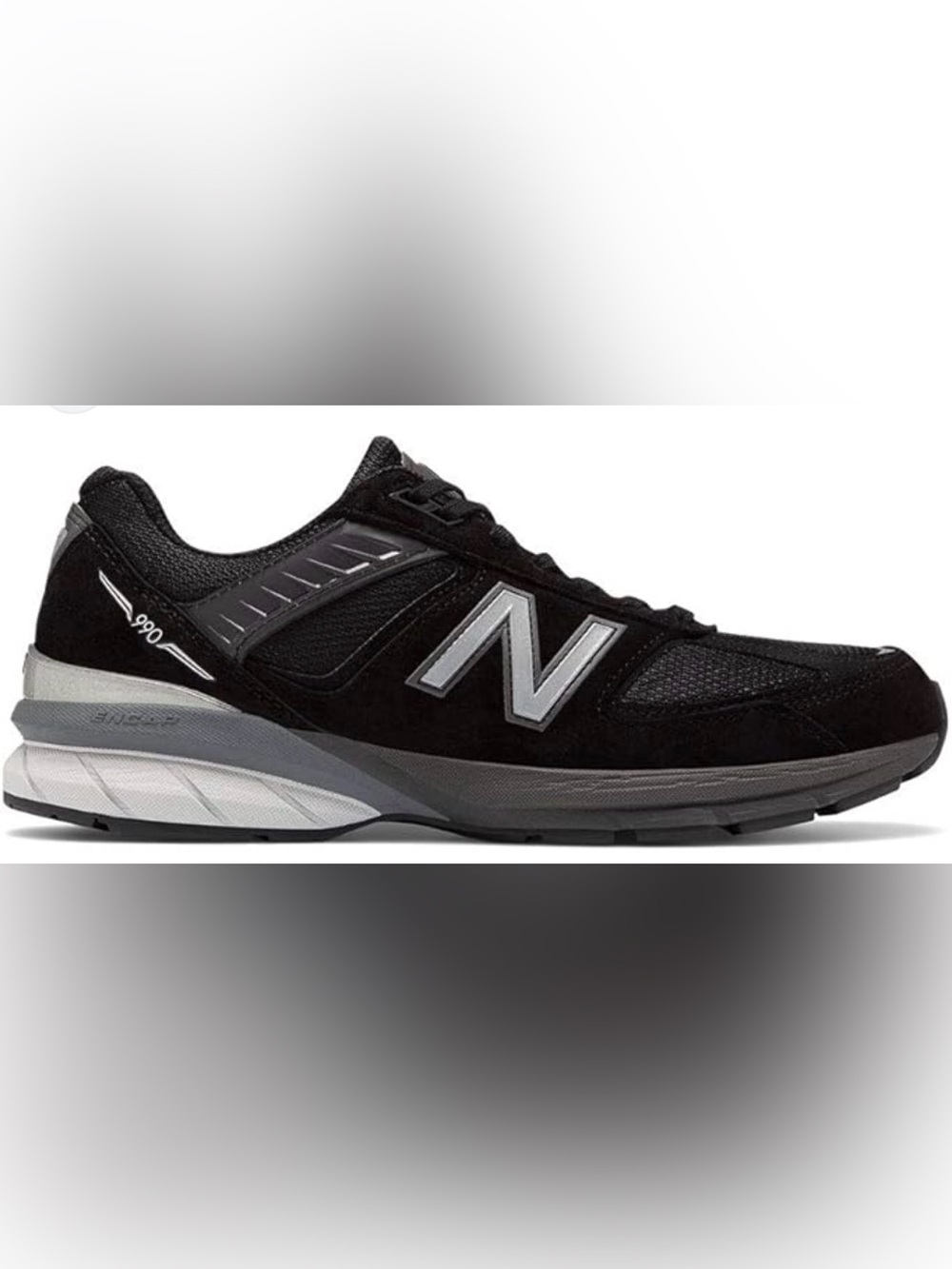 EUC New Balance Men's 990 Black Athletic Sneaker